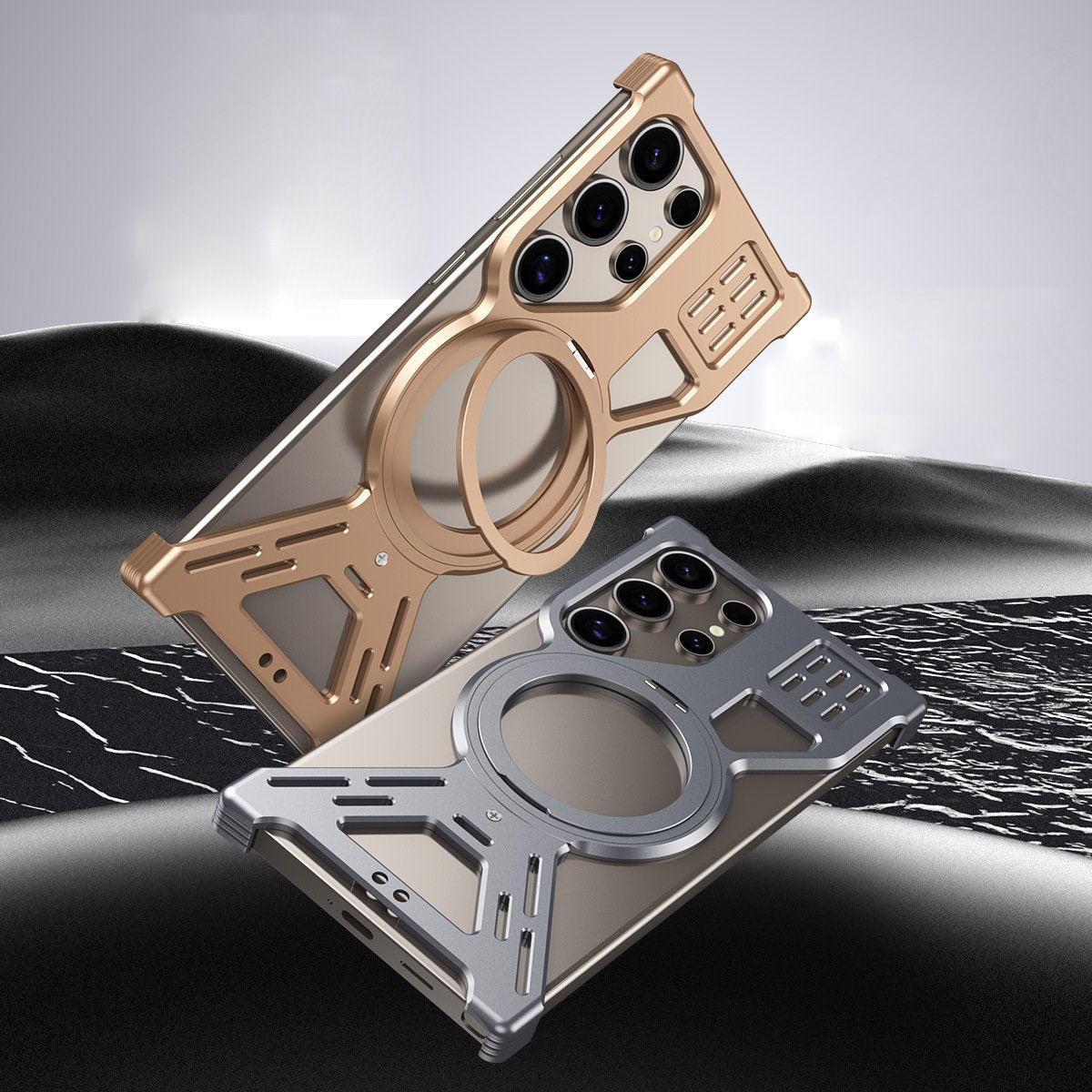 Galactic Armor Magnetic Bracket Frame Case - Samsung