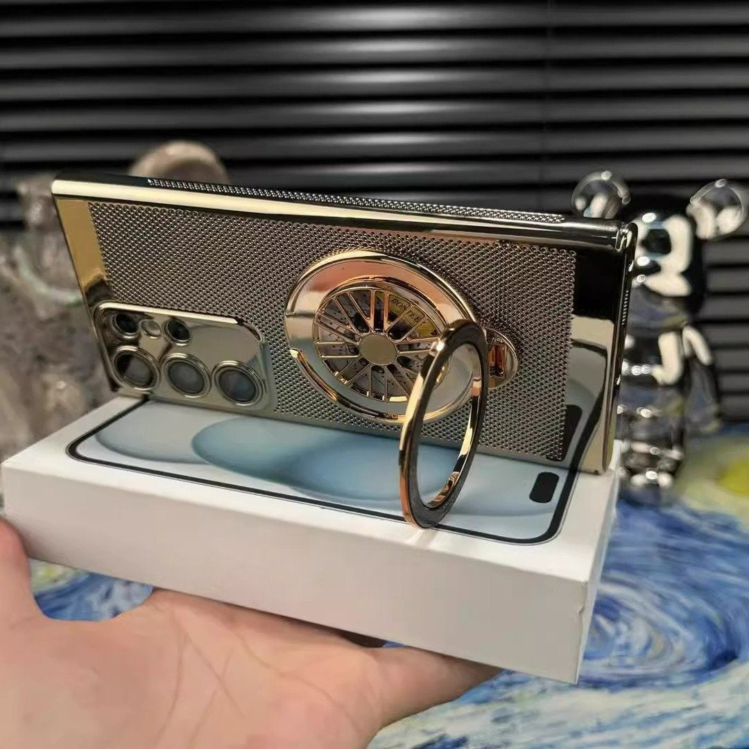 Galaxy S25 Series Brilliant Spin Rotating Wheel Stand Case