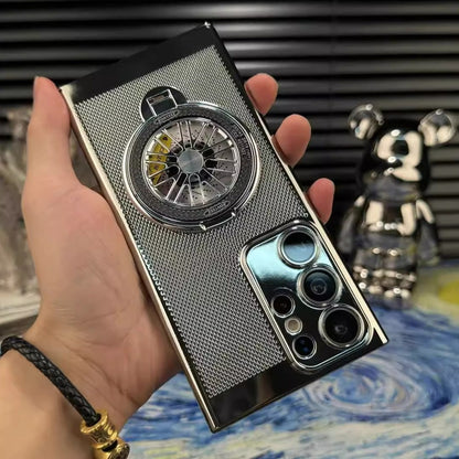 Galaxy S25 Series Brilliant Spin Rotating Wheel Stand Case