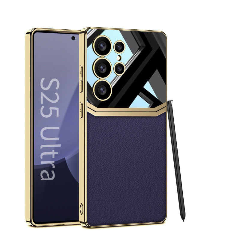 Royal Touch Electroplated Leather Case - Samsung