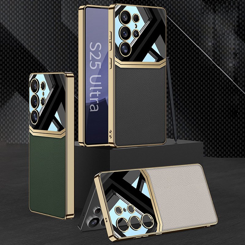 Royal Touch Electroplated Leather Case - Samsung