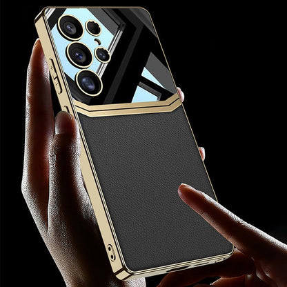 Royal Touch Electroplated Leather Case - Samsung