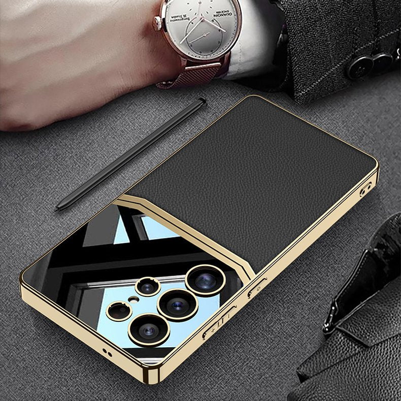 Royal Touch Electroplated Leather Case - Samsung