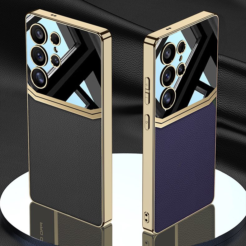 Royal Touch Electroplated Leather Case - Samsung