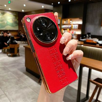 OnePlus Open Refined Elegance Electroplated Leather Case