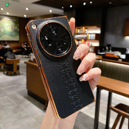 OnePlus Open Refined Elegance Electroplated Leather Case