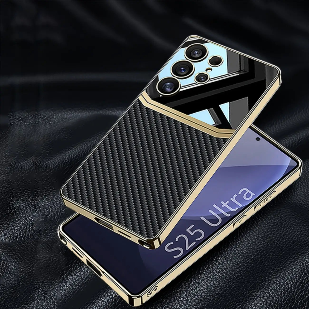 Royal Touch Electroplated Leather Case - Samsung