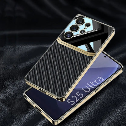 Royal Touch Electroplated Leather Case - Samsung