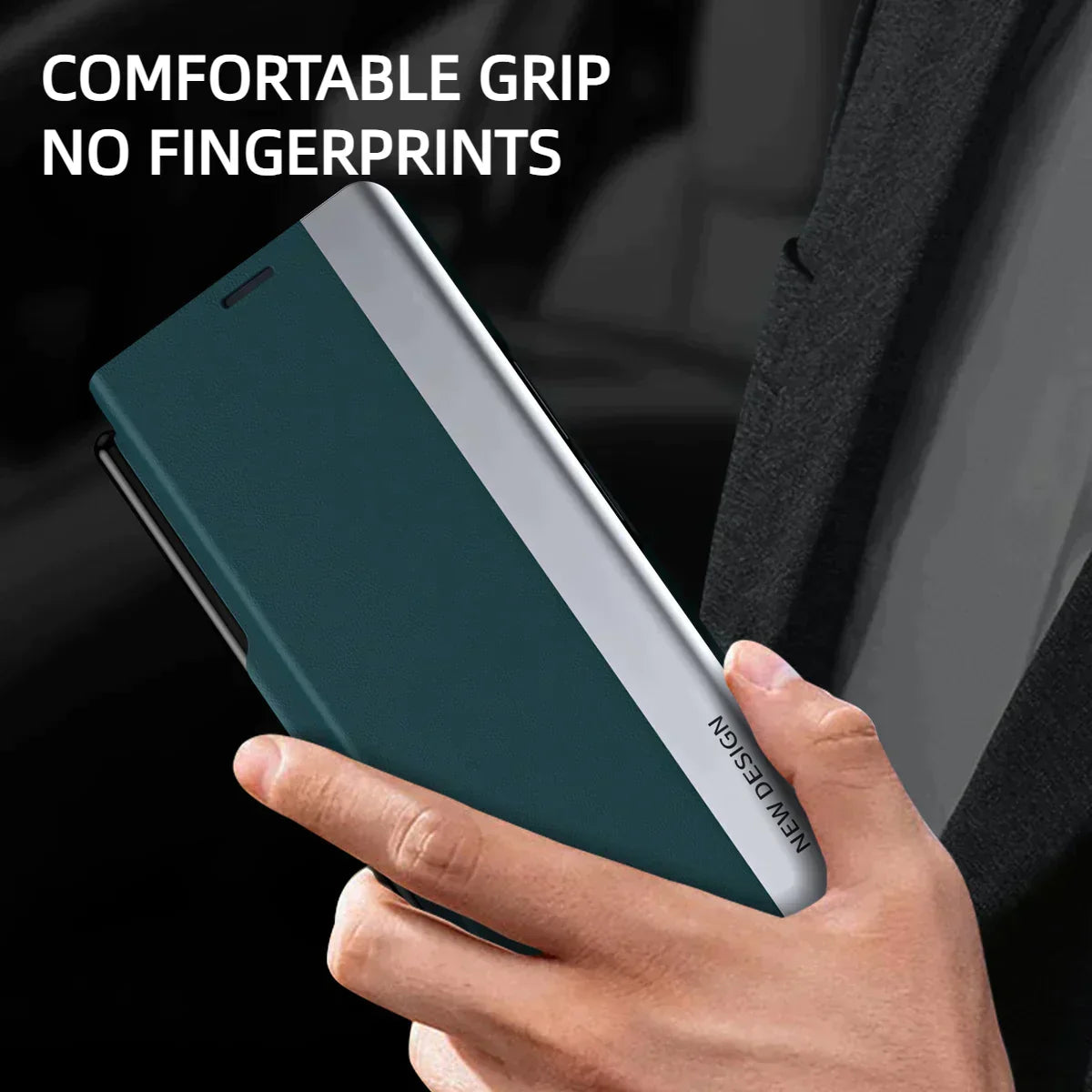 Flip Leather Case with Pen Slot for Samsung Z Fold4 - Shockproof Protective Cover with S PEN