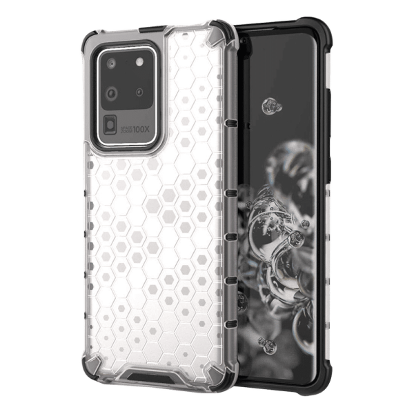 TPU Back Cover for SAMSUNG Galaxy S20 Ultra (Lightweight, Clear with Black)