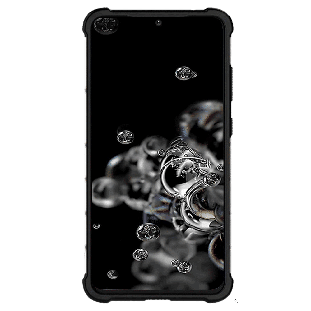 TPU Back Cover for SAMSUNG Galaxy S20 Ultra (Lightweight, Clear with Black) - Image 9