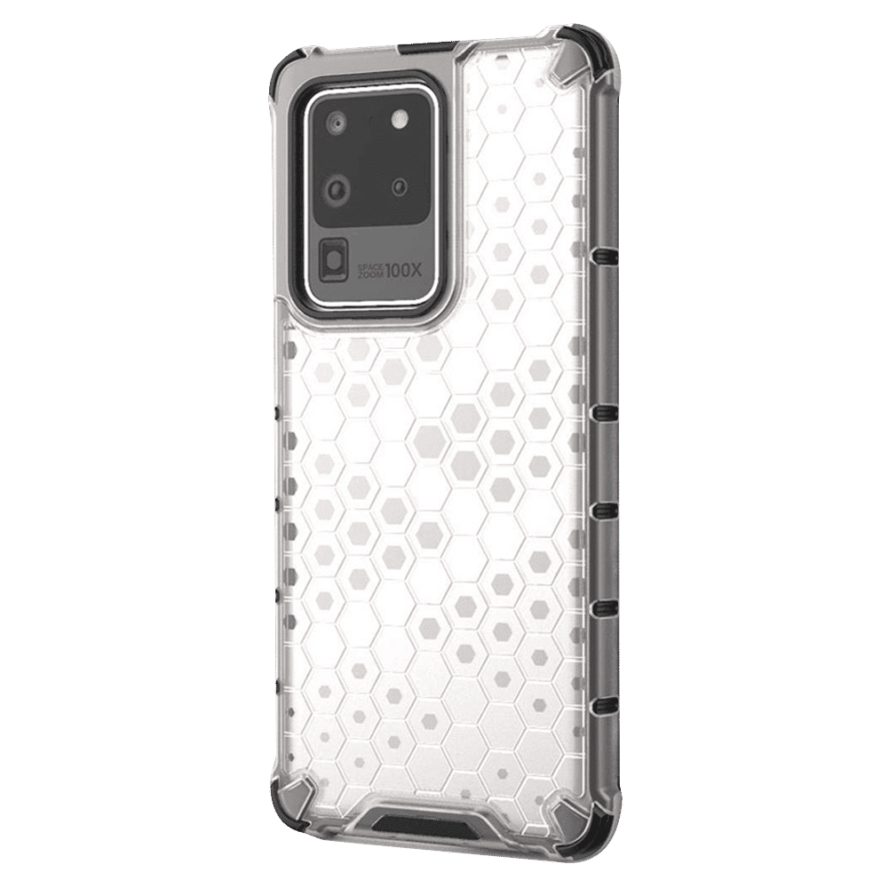 TPU Back Cover for SAMSUNG Galaxy S20 Ultra (Lightweight, Clear with Black) - Image 8