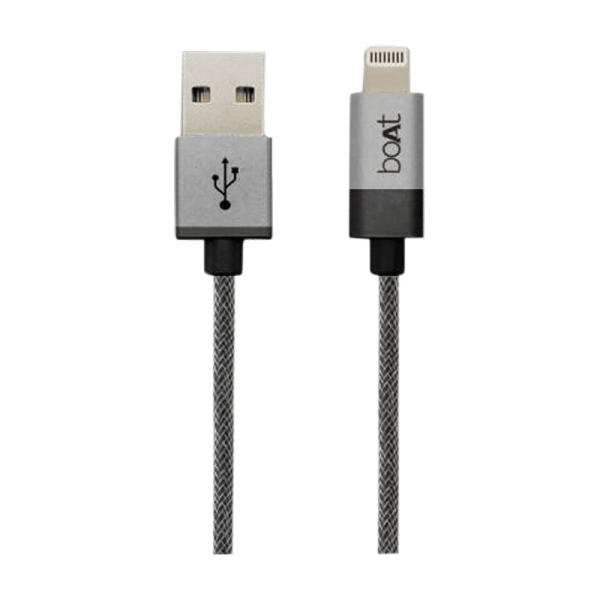 LTG 500 Type A to Lightning 3.3 Feet (1M) Cable (MFi Certified, Space Grey)