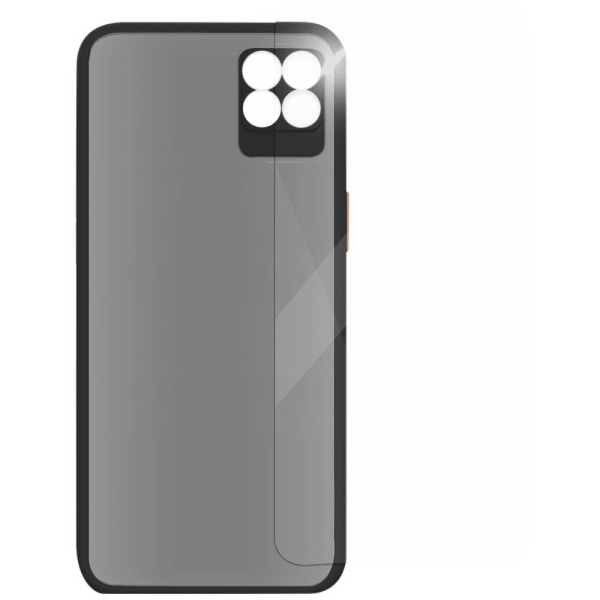 Duplex Screen Protector & Polycarbonate Back Cover Combo for realme 8 Pro (Anti Scratch Design, Black)