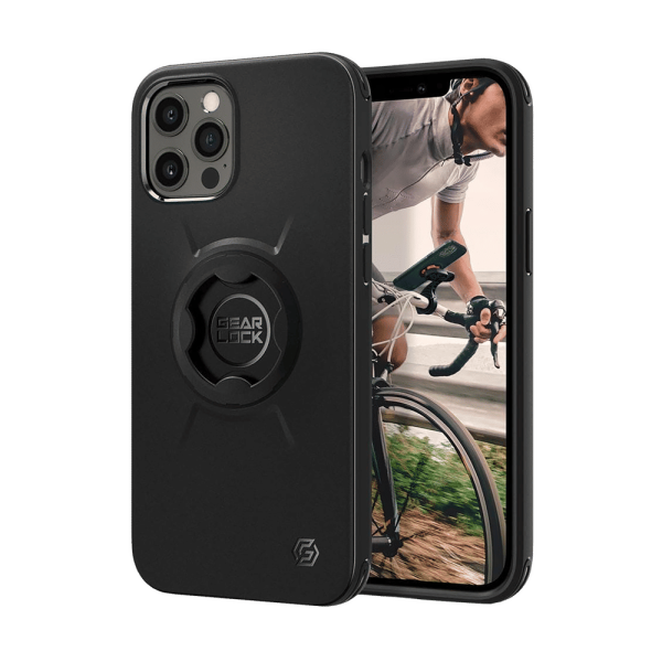 TPU & Polycarbonate Bike Mount Case for Apple iPhone 12 Pro Max (Air Cushion Technology, Black)