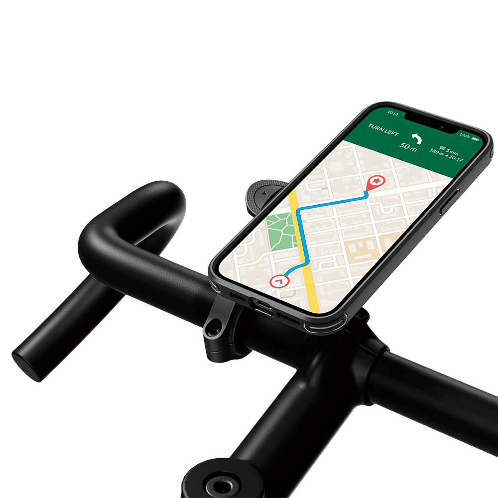 TPU & Polycarbonate Bike Mount Case for Apple iPhone 12, 12 Pro (Air Cushion Technology, Black) - Image 7