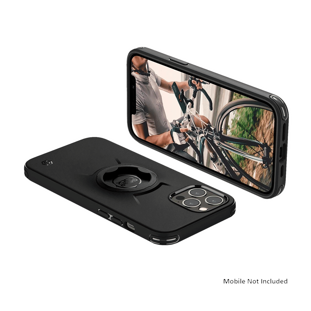 TPU & Polycarbonate Bike Mount Case for Apple iPhone 12, 12 Pro (Air Cushion Technology, Black) - Image 8