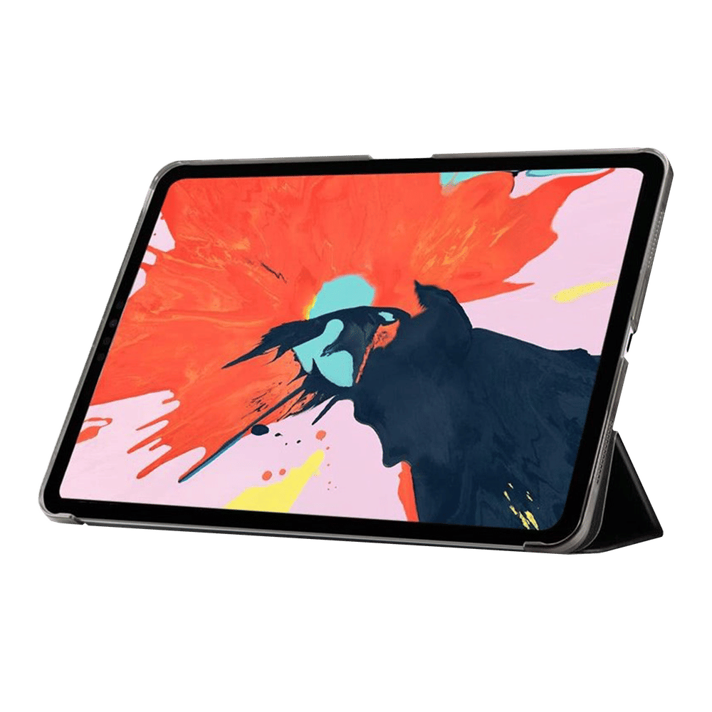 Smart Fold Polycarbonate, Polyurethane Leather Flip Cover for Apple iPad Pro 11 Inch (Wireless Charging Compatible, Black) - Image 11