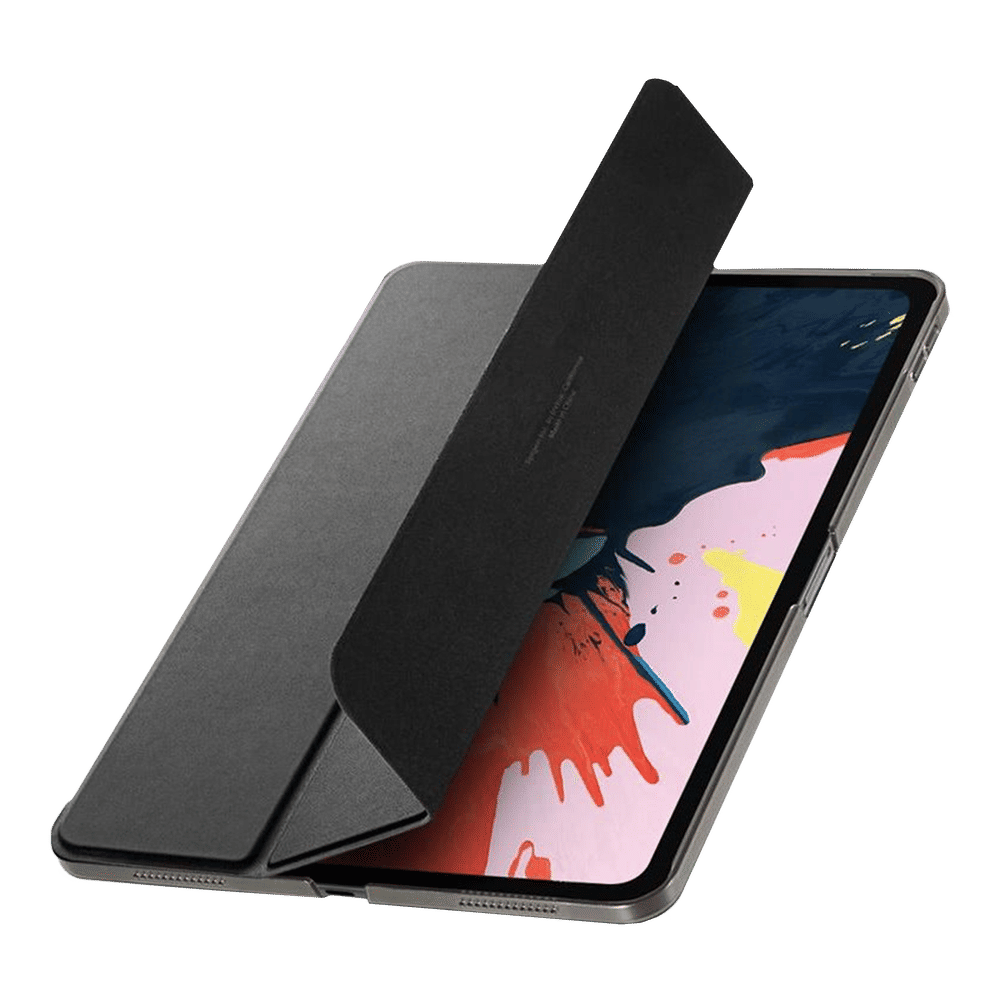 Smart Fold Polycarbonate, Polyurethane Leather Flip Cover for Apple iPad Pro 11 Inch (Wireless Charging Compatible, Black) - Image 13