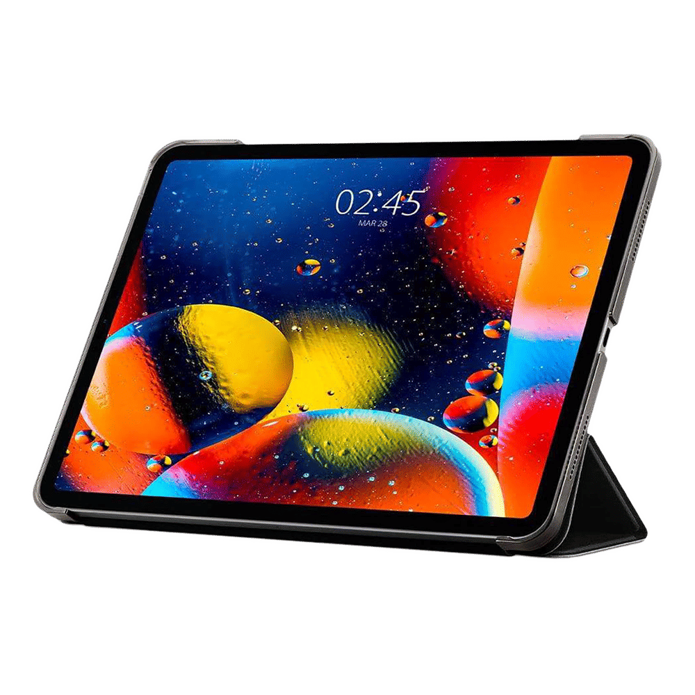 Smart Fold Hard Polyurethane Leather & Polycarbonate Back Cover for Apple iPad Pro 11 Inch (2018/2020) (Magnetic Closure, Black) - Image 13