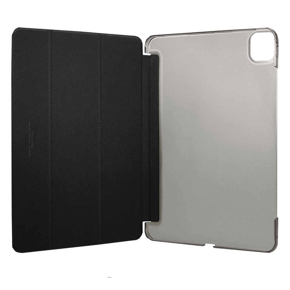 Smart Fold Hard Polyurethane Leather & Polycarbonate Back Cover for Apple iPad Pro 11 Inch (2018/2020) (Magnetic Closure, Black) - Image 4