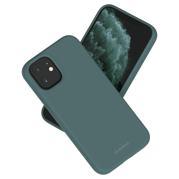Soft and Smooth Rubber Back Cover for Apple iPhone 13 Mini (Camera Protection, Green)