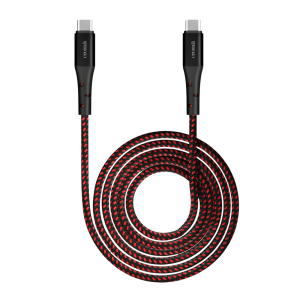 Type C to Type C 6.6 Feet (2M) Cable (Apple Compatible, Red)