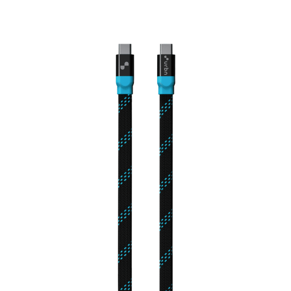 Type C to Type C 3.9 Feet (1.2M) Cable (Nylon Braided, Black)