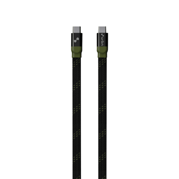 Type C to Type C 3.9 Feet (1.2M) Cable (Nylon Braided, Camo Black)