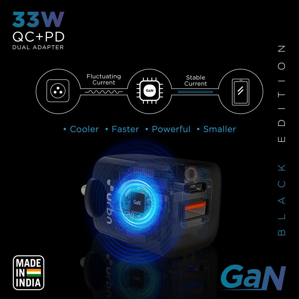 33W Type A & Type C 2-Port Fast Charger (Adapter Only, Short Circuit Control, Black) - Image 10