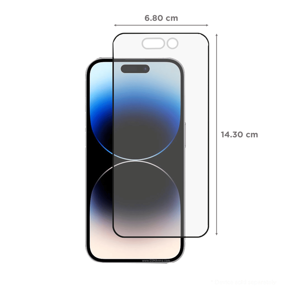 Tempered Glass for Apple iPhone 14 Pro (Bubble Proof) - Image 3