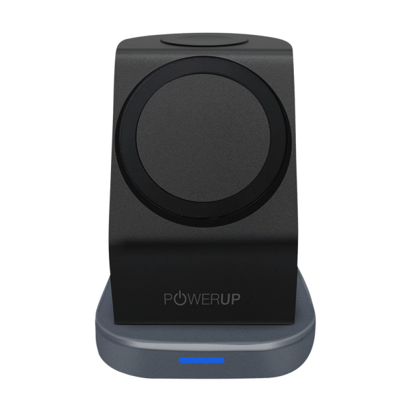 23W 3-in-1 Wireless Charger for iWatch Series 7, 6, 5, 4, 3, 2, 1, AirPods & iPhone (Multi-Layer Protection, Black)