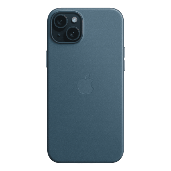 Soft FineWoven Back Cover for Apple iPhone 15 Plus (MagSafe Charging Support, Pacific Blue)