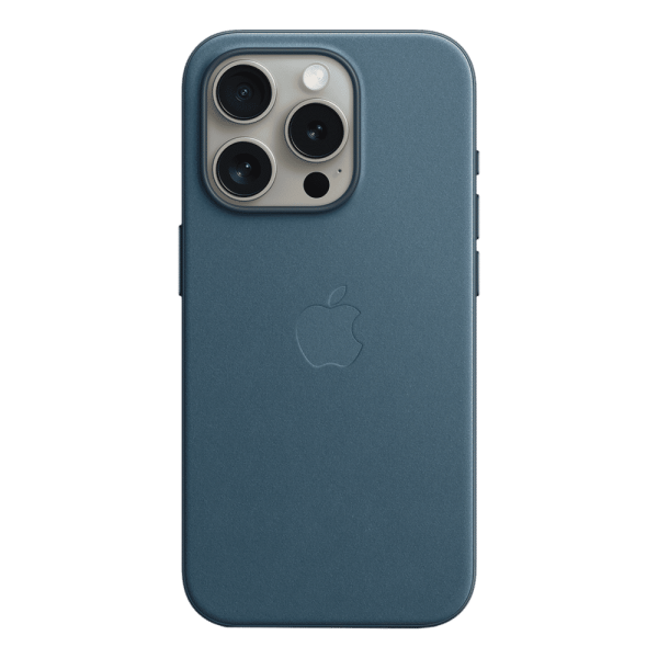 Soft FineWoven Back Cover for Apple iPhone 15 Pro (MagSafe Charging Support, Pacific Blue)