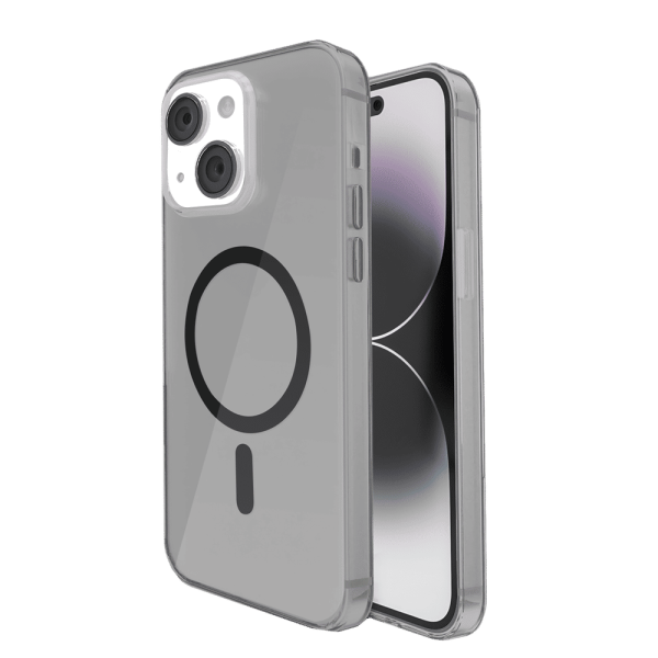 Neo Hard TPU & Polycarbonate Back Cover for Apple iPhone 15 (MagSafe Compatible, Smoke)