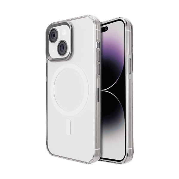 Neo Xtreme Hard Polycarbonate Back Cover for Apple iPhone 15 (MagSafe Compatible, Clear)