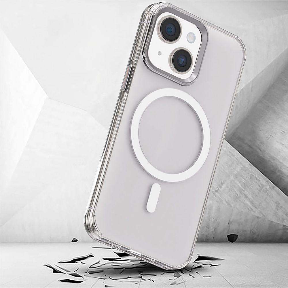 Neo Xtreme Hard Polycarbonate Back Cover for Apple iPhone 15 (MagSafe Compatible, Clear) - Image 5