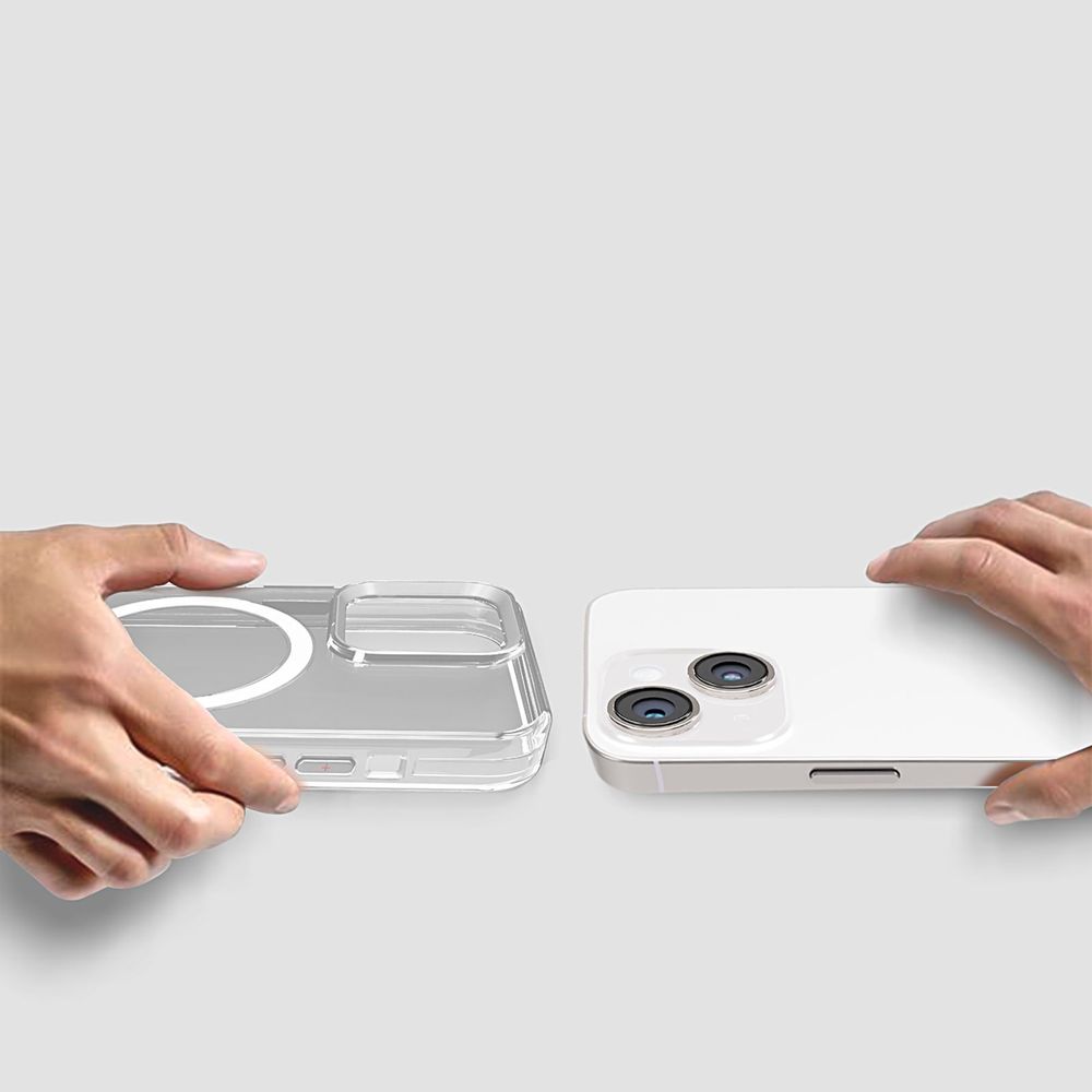 Neo Xtreme Hard Polycarbonate Back Cover for Apple iPhone 15 (MagSafe Compatible, Clear) - Image 6
