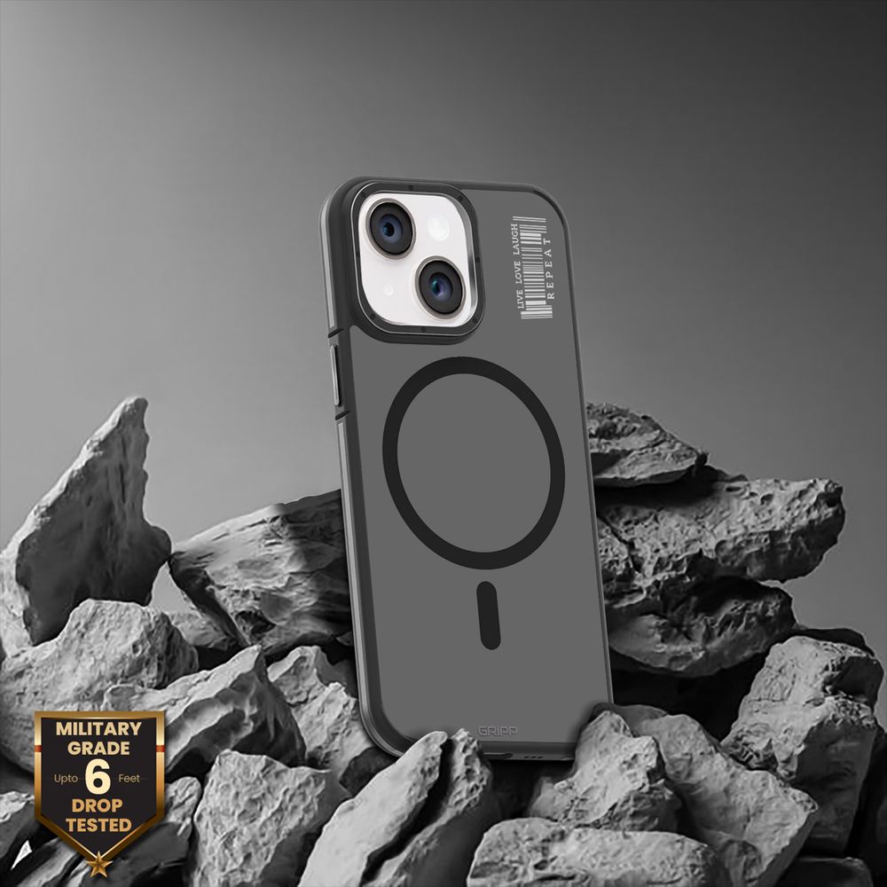 Raigor Hard & Soft Polycarbonate & Thermoplastic Elastomer Back Cover for Apple iPhone 15 (MagSafe Compatible, Black) - Image 4