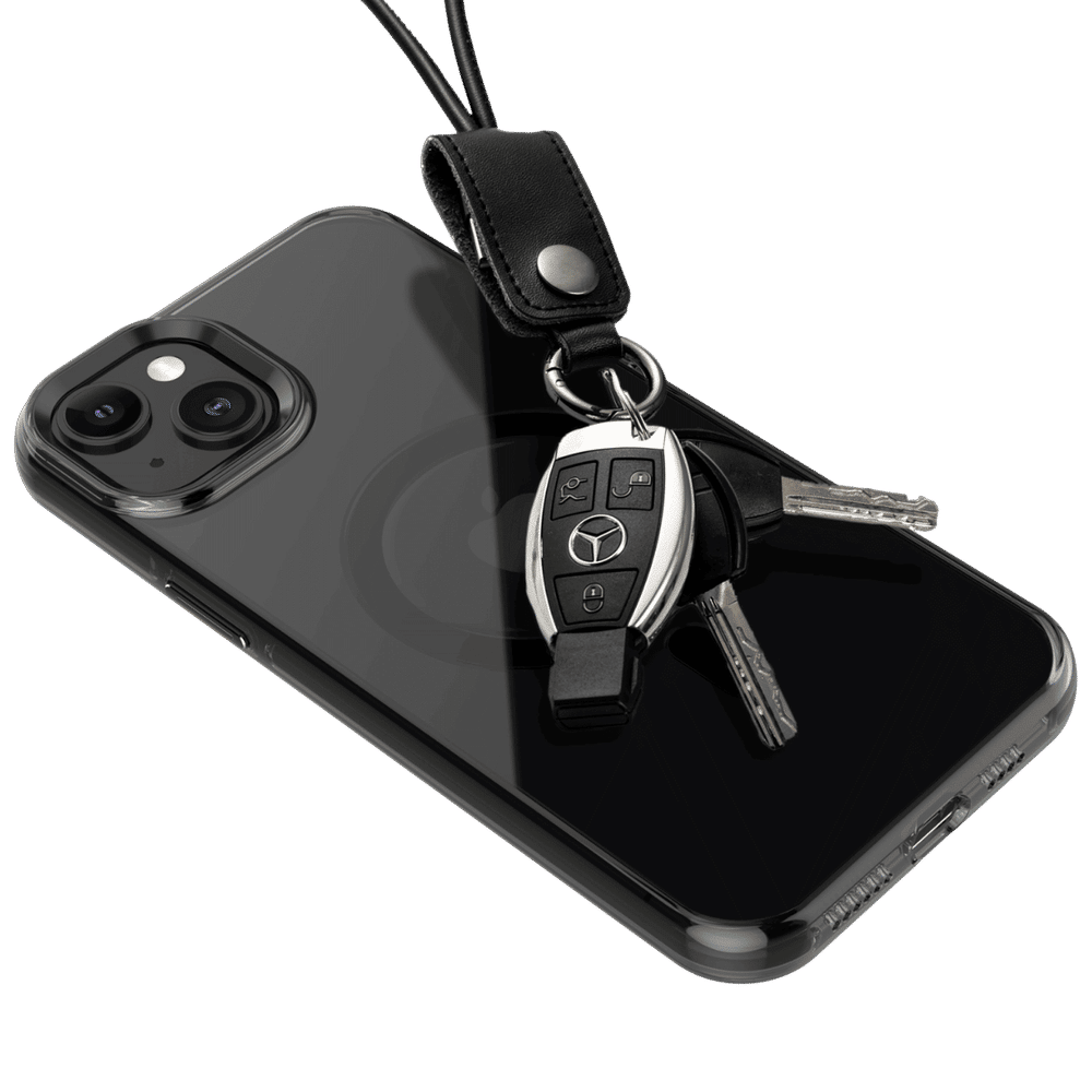 Crystal Pro Snap Hard Polycarbonate Back Case for Apple iPhone 15 Plus (Supports Wireless Charging, Black) - Image 4