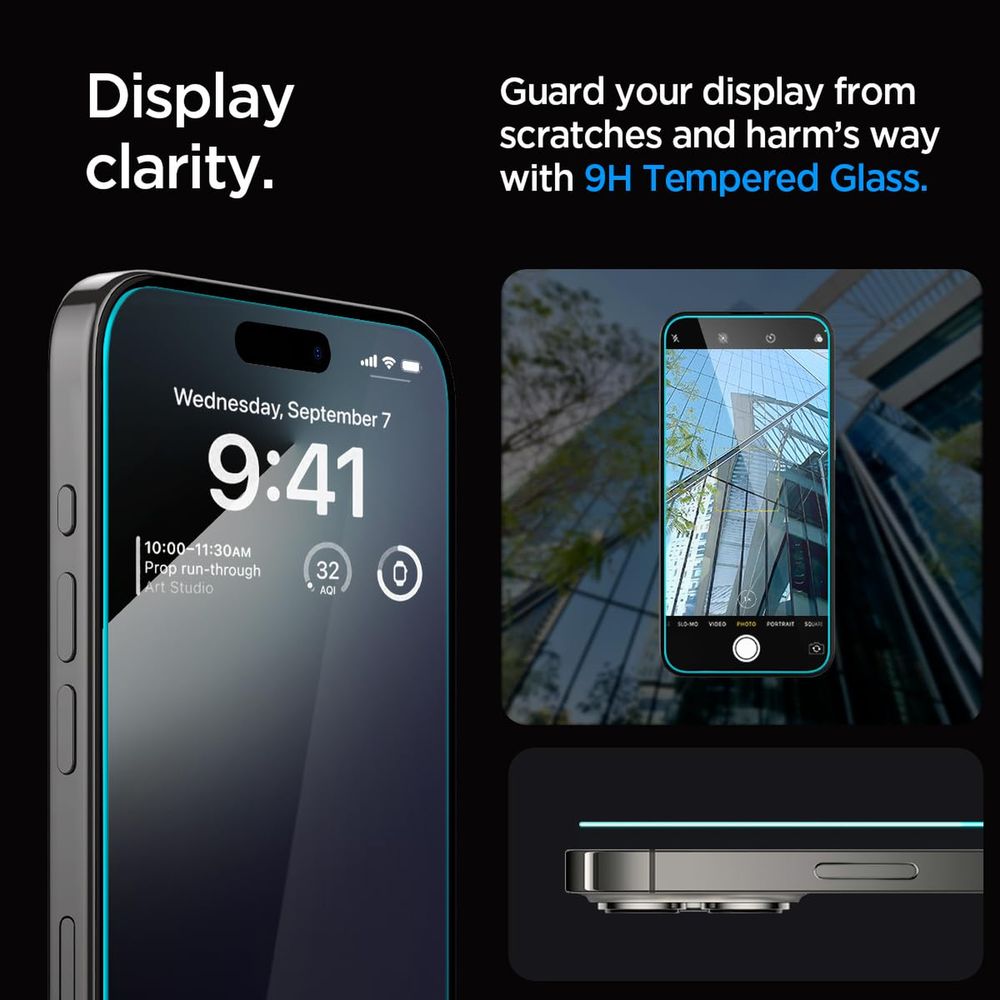 Tempered Glass for Apple iPhone 15 Pro (Sensor Protected) - Image 9