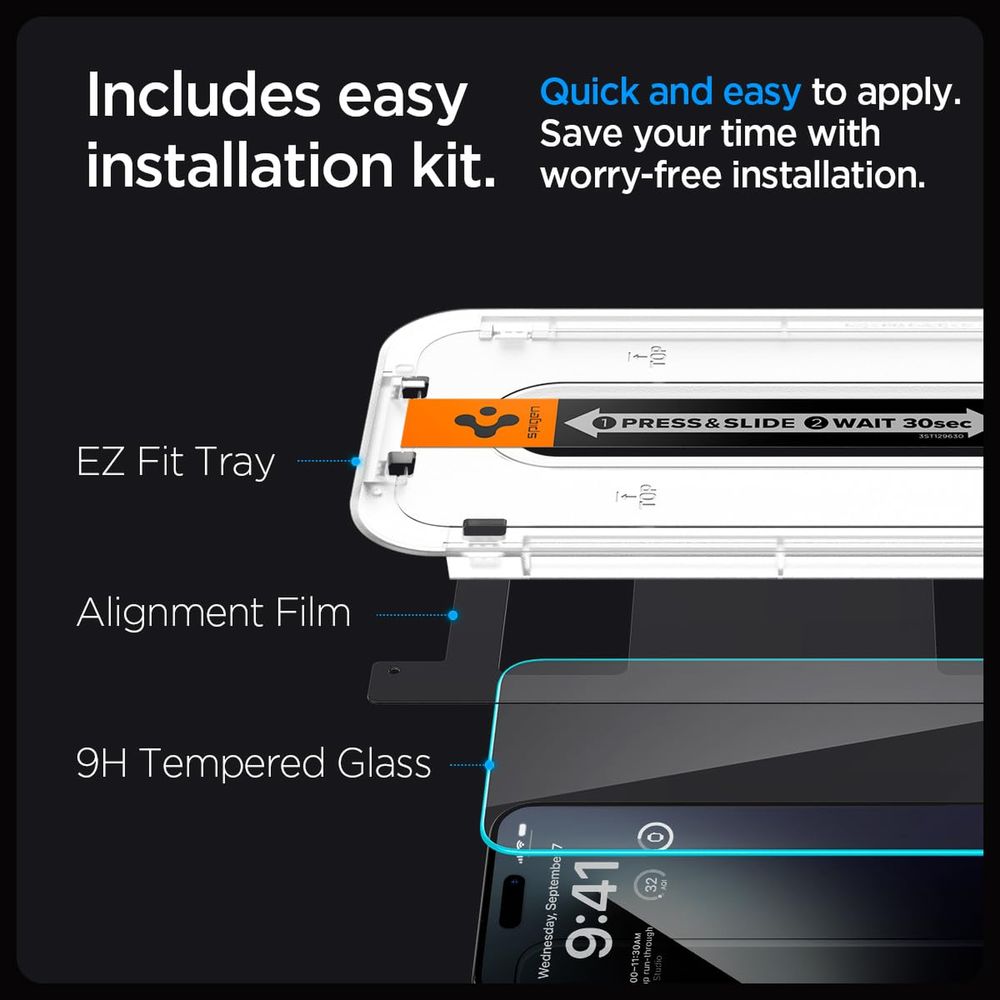 Tempered Glass for Apple iPhone 15 Pro (Sensor Protected) - Image 6