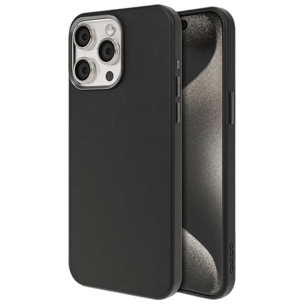 Heritage Xtreme Liquid Silicone Back Cover for iPhone 15 (Anti Bacterial Technology, Black)