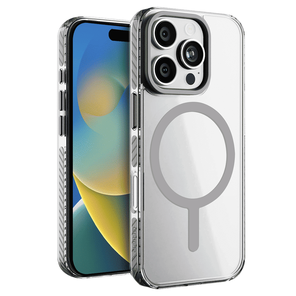 Combat Hard TPU & Polycarbonate Back Cover for Apple iPhone 16 Pro Max (MagSafe Compatible, Grey)