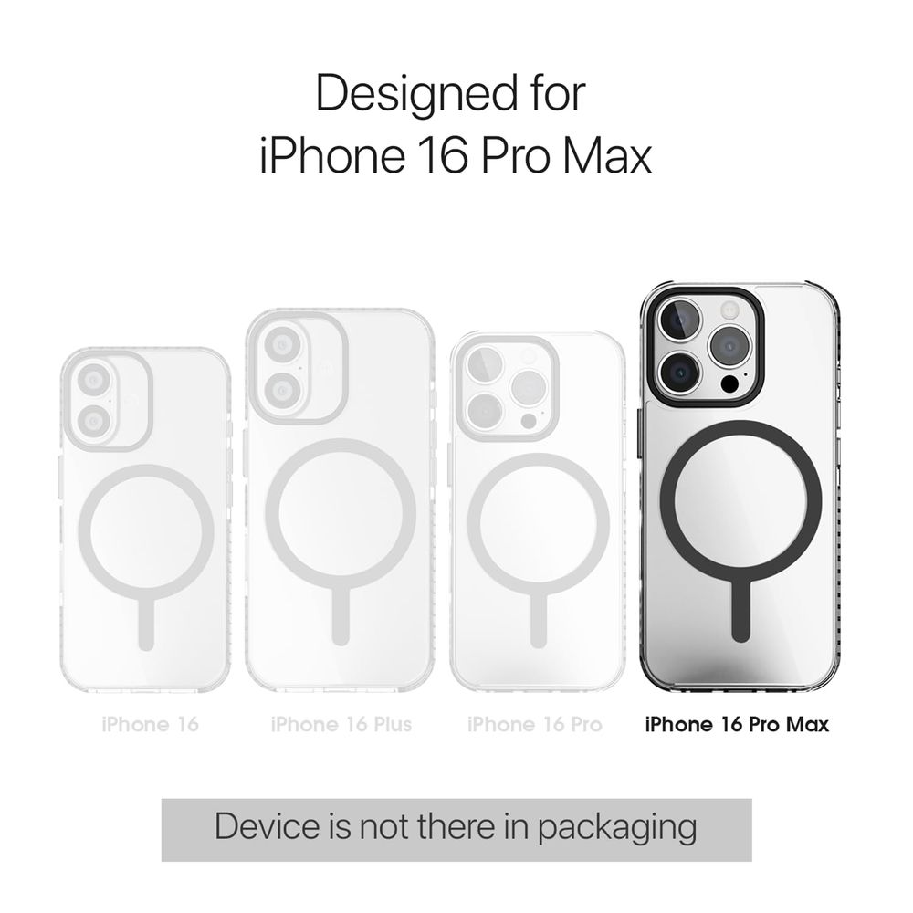 Combat Hard TPU & Polycarbonate Back Cover for Apple iPhone 16 Pro Max (MagSafe Compatible, Grey) - Image 12