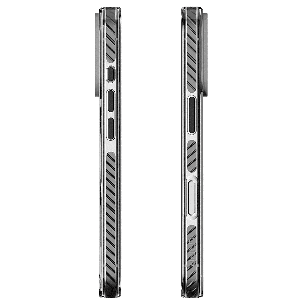 Combat Hard TPU & Polycarbonate Back Cover for Apple iPhone 16 Pro Max (MagSafe Compatible, Grey) - Image 3