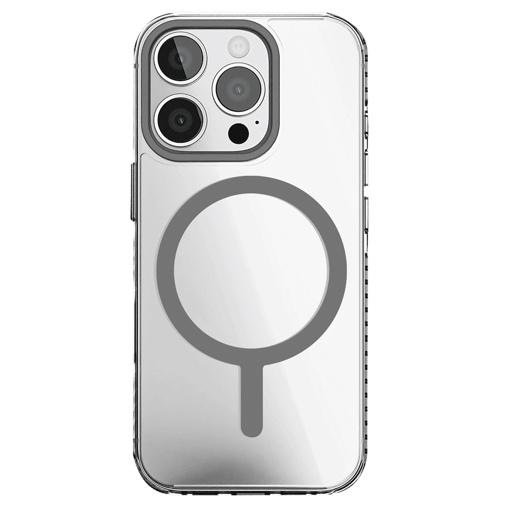 Combat Hard TPU & Polycarbonate Back Cover for Apple iPhone 16 Pro Max (MagSafe Compatible, Grey) - Image 5