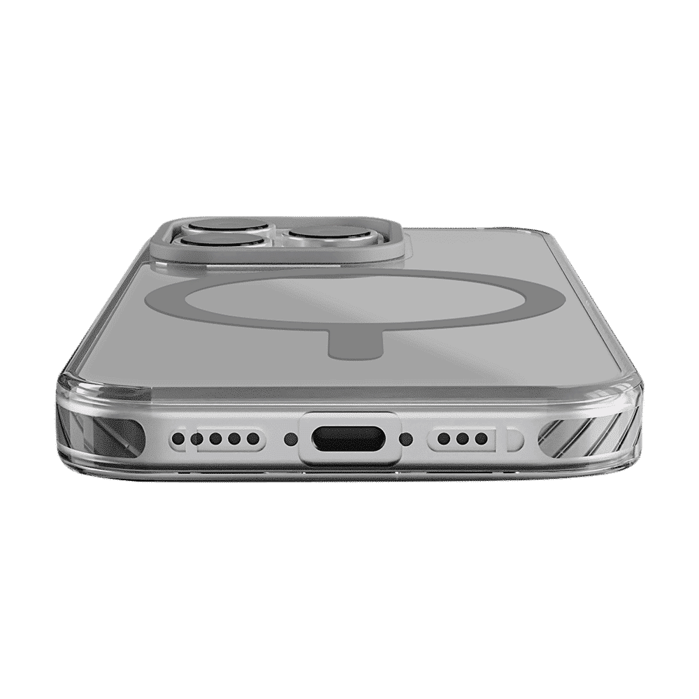 Combat Hard TPU & Polycarbonate Back Cover for Apple iPhone 16 Pro Max (MagSafe Compatible, Grey) - Image 6