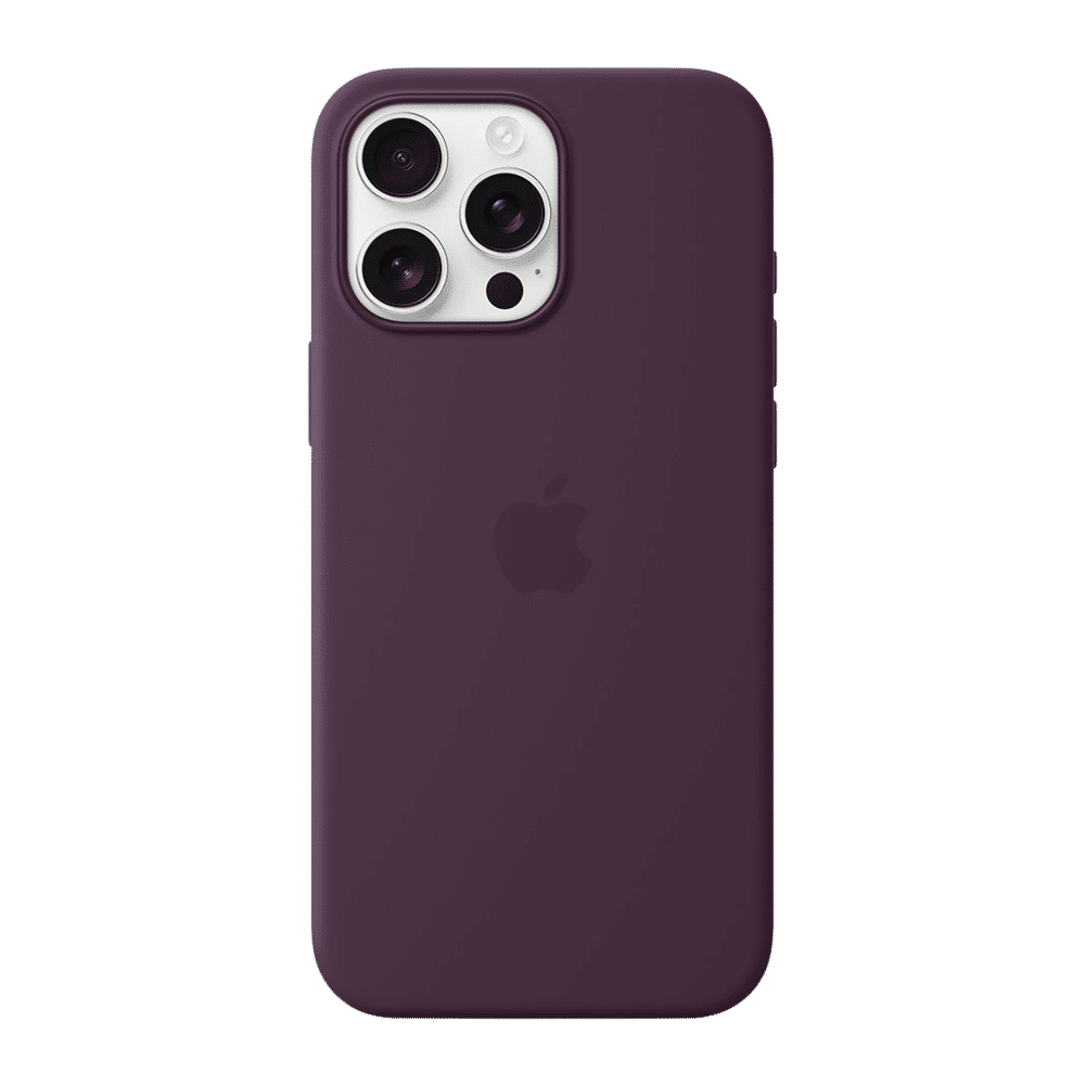 Soft Silicone Back Cover for Apple iPhone 16 Pro Max (MagSafe Charging Support, Plum) - Image 3