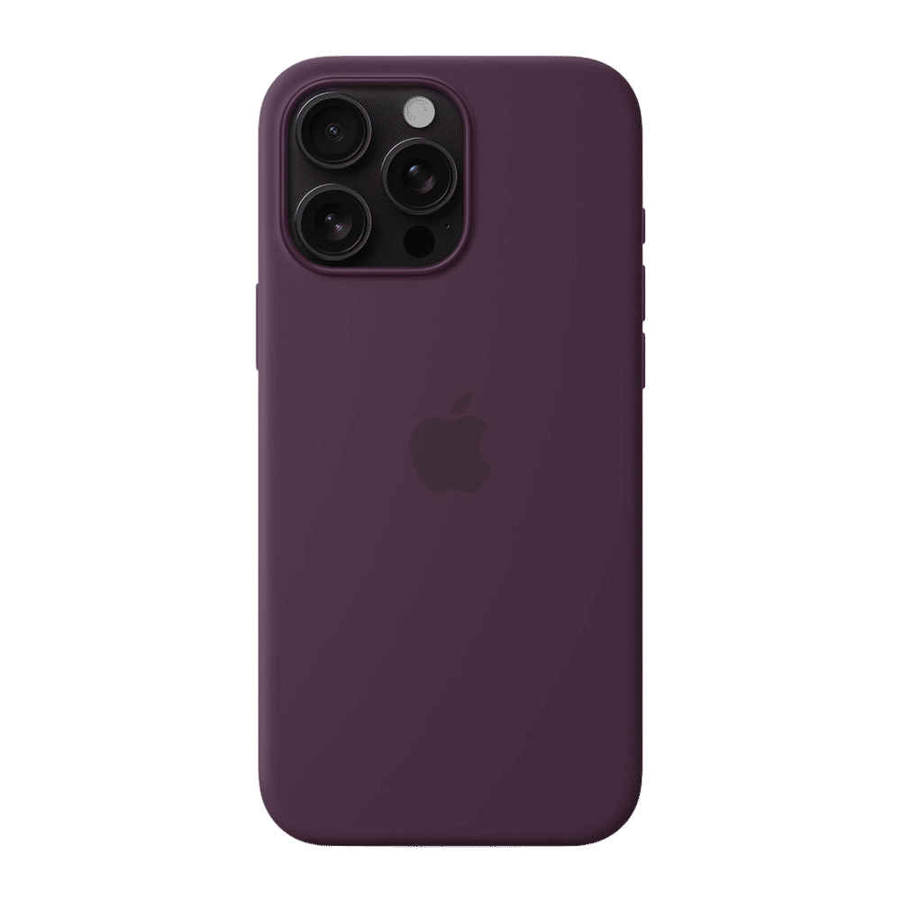 Soft Silicone Back Cover for Apple iPhone 16 Pro Max (MagSafe Charging Support, Plum) - Image 4